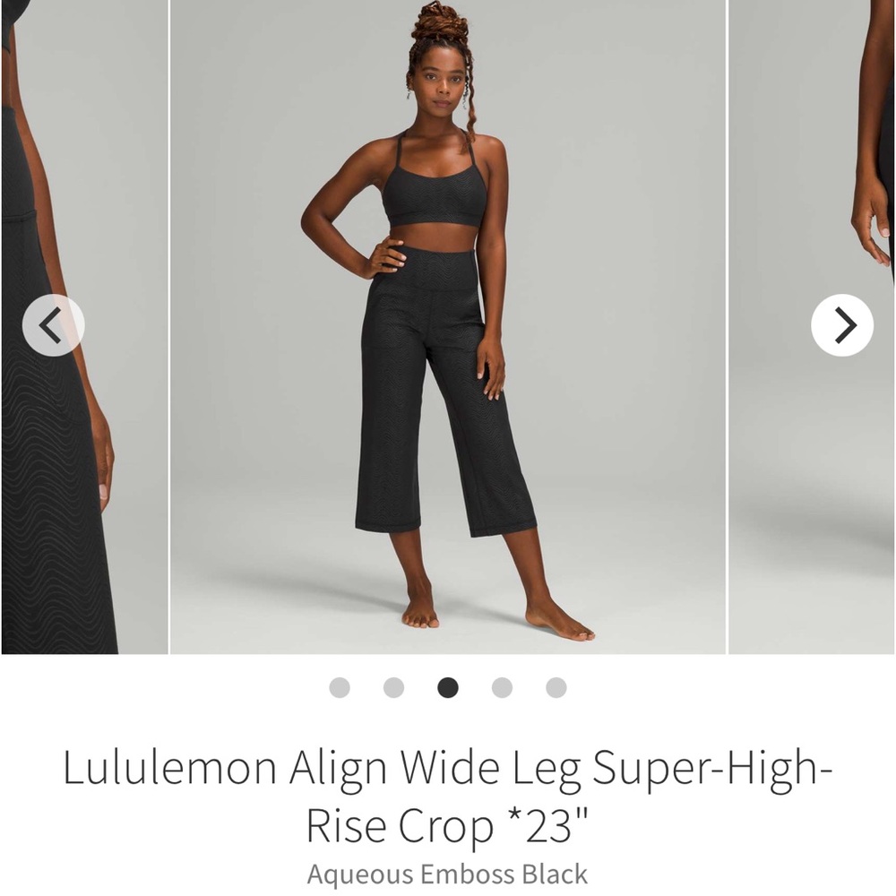 Lululemon Align SHR Crop Wide Leg Leggings 6